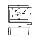 MIXXUS MH5843 Мойка из нержавейки, графит (MI7042)