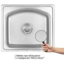 Кухонная мойка Qtap 4842  0,8 мм Micro Decor (QT4842MICDEC08) (QT4842MICDEC08) фото 3 Aquada.com.ua