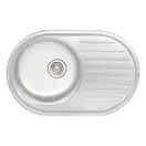 Кухонная мойка Qtap 7750 0,8 мм Satin (QT7750SAT08) (QT7750SAT08) фото 1 Aquada.com.ua