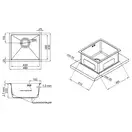 Кухонная мойка Qtap D4843BR 2.7/1.0 мм Bronze (QTD4843BRPVD10)