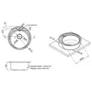 Кухонная мойка Qtap D510 0,8 мм Satin (QTD510SAT08)