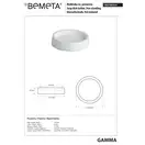 145708324 Gamma: Мильниця, окремостояча, біла Bemeta Чехія (145708324)
