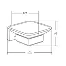 Мыльница MEXEN ASIS CHROME (MEX-7017639-00)