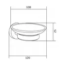 Мыльница MEXEN REMO BLACK (MEX-7050739-70)