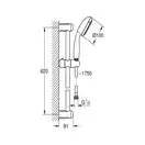 Набір змішувачів для ванни Grohe BauLoop New 3 в 1, хром (UA123215M0)