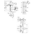 Набір змішувачів для душу Grohe BauLoop, хром (UA34550TM0)