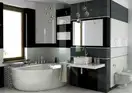 Плитка стінова CCR37-1 Black 250x750x9 Ceramika Color (5903943501229)
