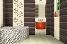 Плитка стінова Venus Brown 25x60 код 3838 Ceramika Color (5906340493838)