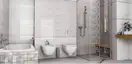 Плитка стінова Tivoli Grey Onda RECT 25x75 код 9625 Konskie (5906340499625)