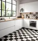 Плитка керамогранітна CSAPBWBL20 Patchwork B&W Black 200x200x10 Sant'agostino