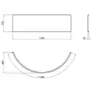 Панель для полукруглого поддона фронтальная Lidz Kupala TP90x90x38 (LKUTP909038)