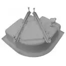 Ravak Sabina 90 Base Ножки для поддона, белые (B2C0000001)