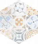 Плитка підлогова Heksagon Flamenco Світло-сірий Patchwork NAT 28x33 код 6448 Nowa Gala (L-LCD-FLM12-28X033-075-N-1-1)