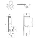 Qtap Crow Писсуар напольный, белый (QT0588HDU005W)