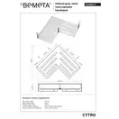 146208212 Cytro Кутова поличка для мила Bemeta Чехія (146208212)