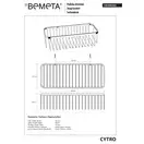 146208262 CYTRO: Поличка для мила 300 мм Bemeta Чехія (146208262)