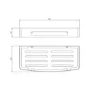 полочка Omnires Uni graphite (UN10331GR)