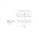 Cersanit Como 100 furniture Умивальник, білий (CCWF1006803618)