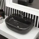 Раковина подвесная Flaminia Mono 54 х 40 х h18,5 см Black (MN54L Black)