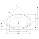 Раковина Geberit One 105 х 48 см (білий глянцевий)  505.015.00.1