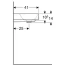 Раковина Geberit One 50 х 41 см 505.020.01.6