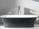 Kolpa San BLANCHE UB 75 Умивальник зі стільницею, антрацит (561510)