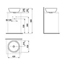 Раковина накладная на столешницу Laufen Pro S Ø 42 см (H8129620001121) фото 4 Aquada.com.ua
