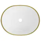 Умывальник (раковина) MEXEN VIKI WHITE DIAMOND GOLD накладной (MEX-21054809)
