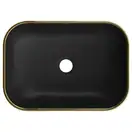 Умывальник (раковина) MEXEN RITA BLACK DIAMOND GOLD накладной (MEX-21084579)