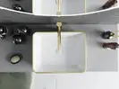Умывальник (раковина) MEXEN CATIA WHITE DIAMOND GOLD накладной (MEX-21314809)