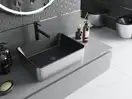Умывальник (раковина) MEXEN CATIA BLACK SILVER накладной (MEX-21314874)