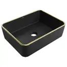 Умывальник (раковина) MEXEN CATIA BLACK GOLD EDGE накладной (MEX-21314875)