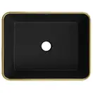 Умывальник (раковина) MEXEN CATIA BLACK GOLD EDGE накладной (MEX-21314875)