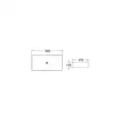 Умывальник (раковина) MEXEN CATIA 58 WHITE (MEX-21315800)
