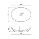 Умывальник (раковина) MEXEN CORNELIA CAPPUCCINO MAT накладной (MEX-21885064)