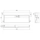 Умывальник (раковина) MEXEN AVA 120 BLACK MATT B/O накладной подвесной (MEX-23011270)