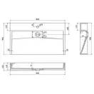 Умывальник (раковина) MEXEN AVA 80 BLACK MATT 1/O накладной подвесной (MEX-23018071)