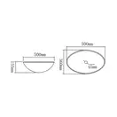 Умывальник (раковина) MEXEN GOA 50 TRANSPARENT накладной (MEX-24085000)