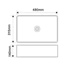 MIXXUS PREMIUM QUADRO-0208 MARBLE Раковина накладная (MP6518)