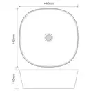 MIXXUS PREMIUM DIVERSE-0106 Раковина накладна, чорна (MP6538)