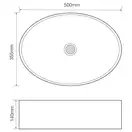 MIXXUS PREMIUM BEVEL-0106 Раковина накладна, біла (MP6546)