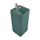 Nic-Design Умивальник окремо стоячий Nic Design Semplice 40х40х85 см з отвором під змішувач, злив у стіну, Amazzonia глянець (001371077)