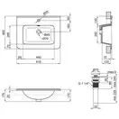 Раковина Qtap Albatross 9H 600х460х180 White с донным клапаном QT01119060HW