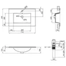 Раковина Qtap Albatross E 700х460х180 White с донным клапаном QT01119070EW