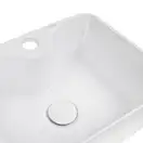 Раковина-чаша Qtap Crow 400х300х140 White с донным клапаном QT05117040JW