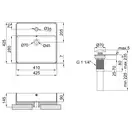 Раковина-чаша Qtap Crow 420х420х145 White с донным клапаном QT0511A054TW
