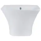 Раковина подвесная моноблок Qtap Crow 500х400х385 White с донным клапаном QT0511G815W