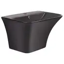 Раковина подвесная моноблок Qtap Crow 600х430х385 Matt black с донным клапаном QT0511G835MB