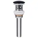 Раковина подвесная моноблок Qtap Crow 600х430х385 Matt black с донным клапаном QT0511G835MB