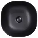 Раковина Qtap Kolibri 410x410x150 Matt black с донным клапаном QT10112144MBMB